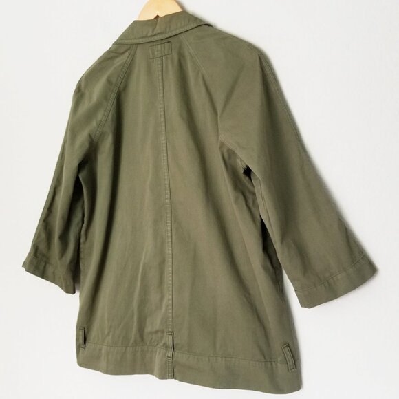 Current Elliott The Infantry Jacket Army Olive Green Utility Double Breasted XS - Picture 7 of 16